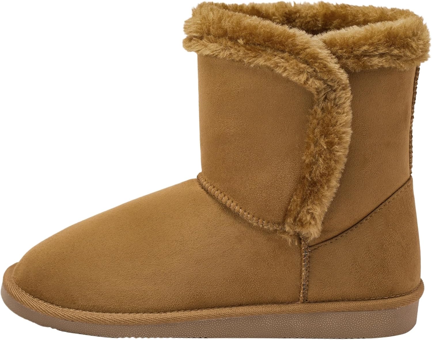 Alpine Swiss Mindy Women’s Winter Boots | Short Faux Shearling Boot | Warm Comfortable Micro Suede | Anti-Slip Sole | Stylish Fall & Winter Footwear
