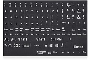 Universal English Keyboard Stickers for Computers