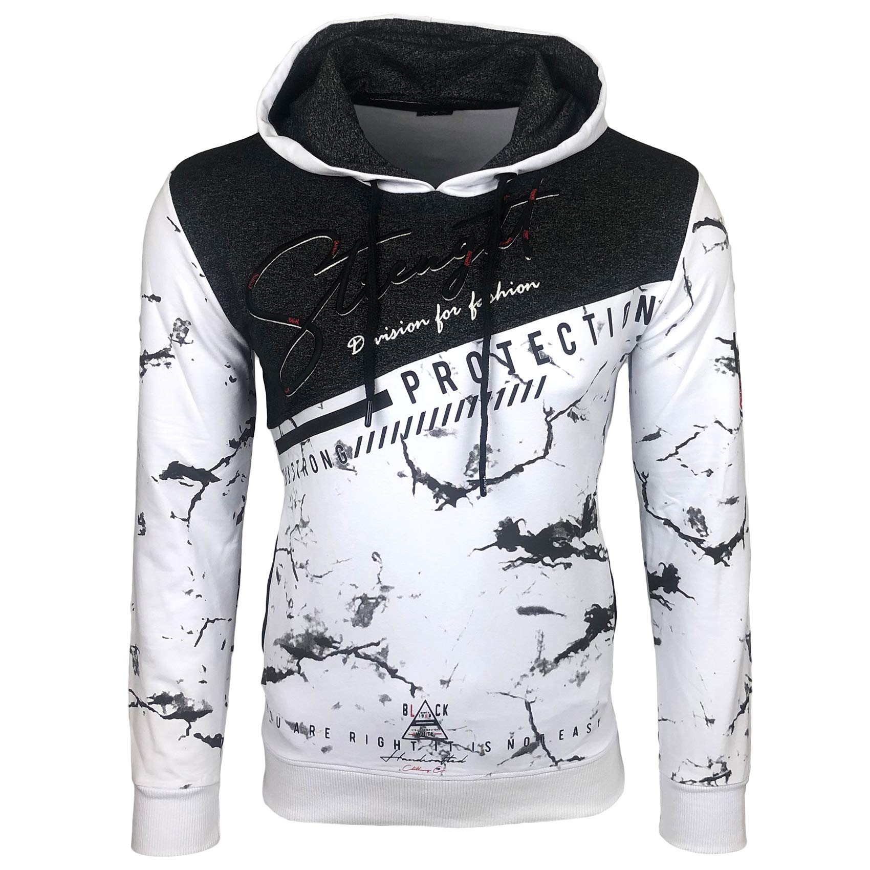 Baxboy Herren Pullover Hoodie Sweatjacke Longsleeve Sweatshirt Jacke Langarm Kapuzenpullover Hoody Sweater 2628