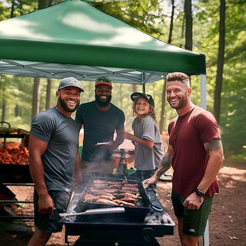 Miniatura 2 de Tienda de campaña portátil de PHI VILLA de 10 x 10 pies para eventos o fiestas, 100 pies cuadrados de sombra -