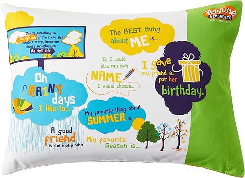 Miniatura 10 de Playtime Edventures - Funda de almohada Playtime Story-Time con más de 20 frases e imágenes para principiantes. - Funda de almohada de microfibra