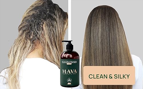 Miniatura 2 de Mava Champú artesanal antiencrespamiento con queratina y extracto de bambú, suavizado superior, aroma de coco.