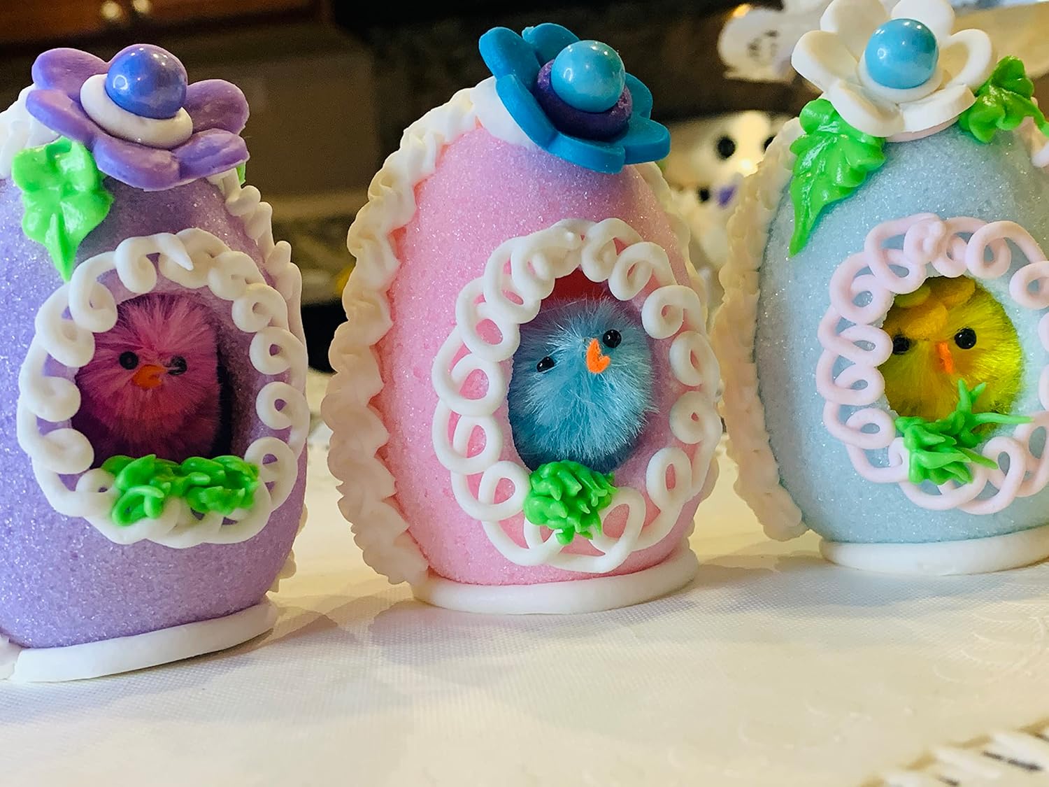 Easter Panoramic Sugar Egg (Blue)