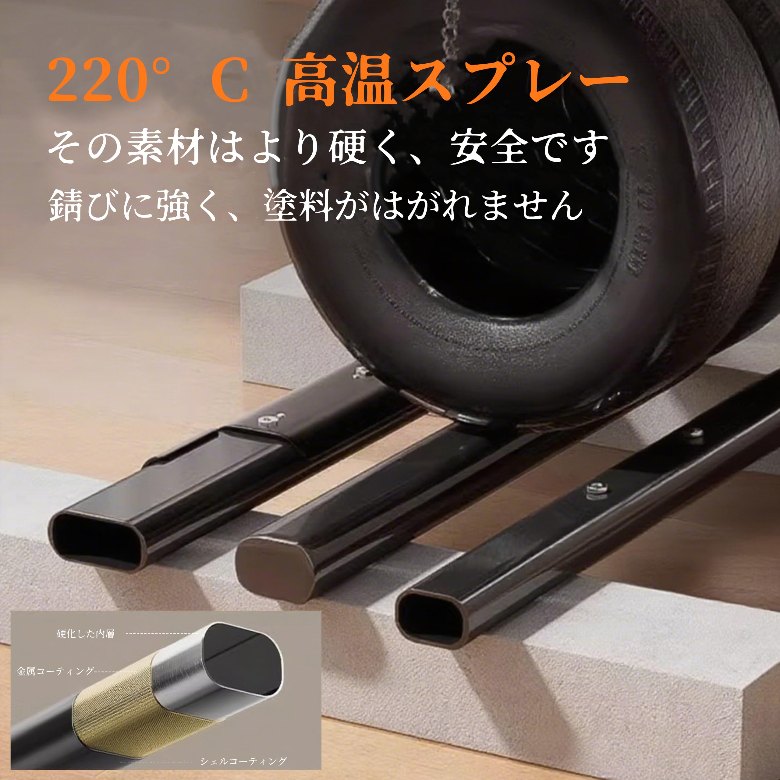 Amazon | 【壁取り付け式】調整可能な懸垂バー ホームジム用 | 6段階高