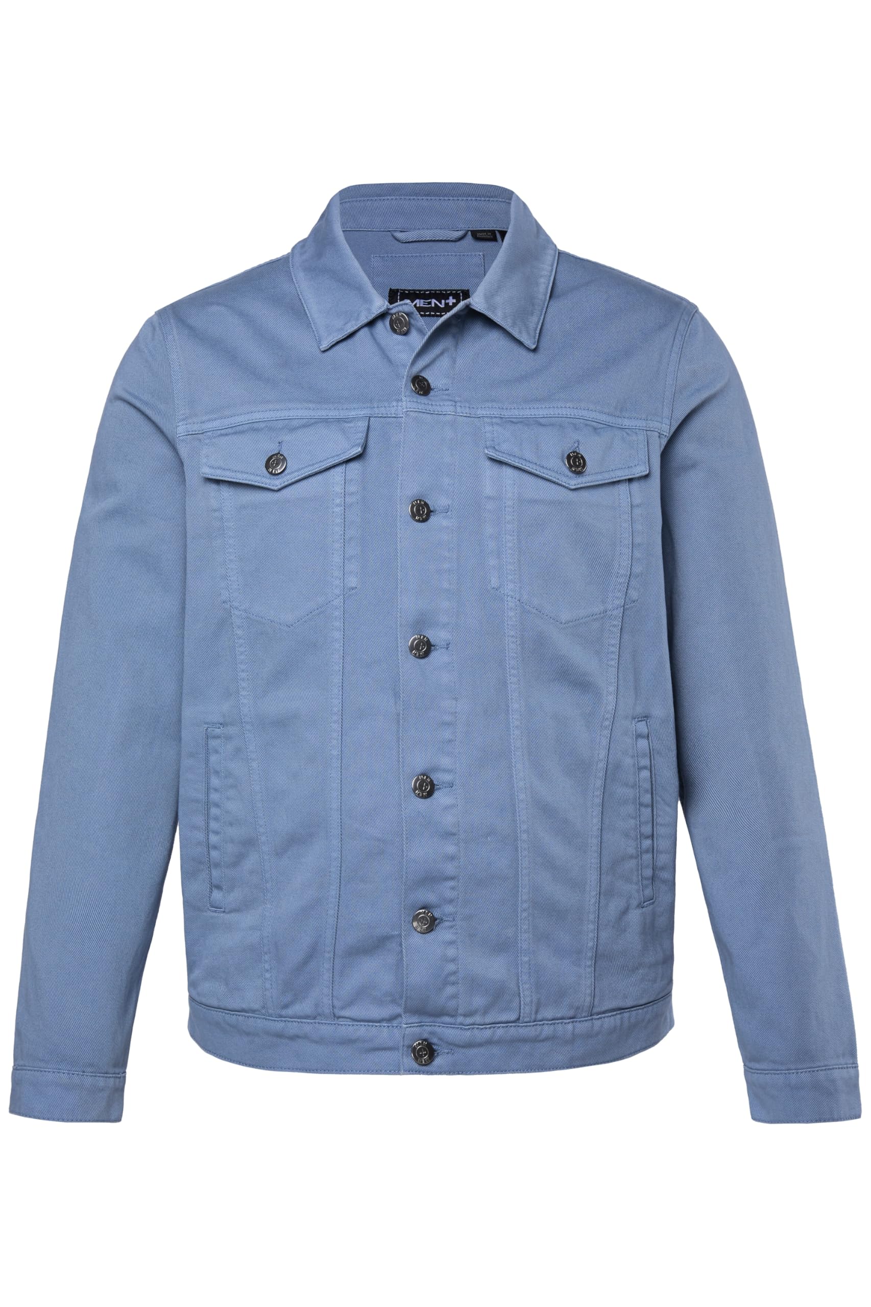 Men Plus Herren große Größen Übergrößen Menswear L-8XL Jeansjacke, Colordenim, Brusttaschen 835446
