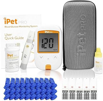 iPet PRO Kit, Test Strips, and Lancets