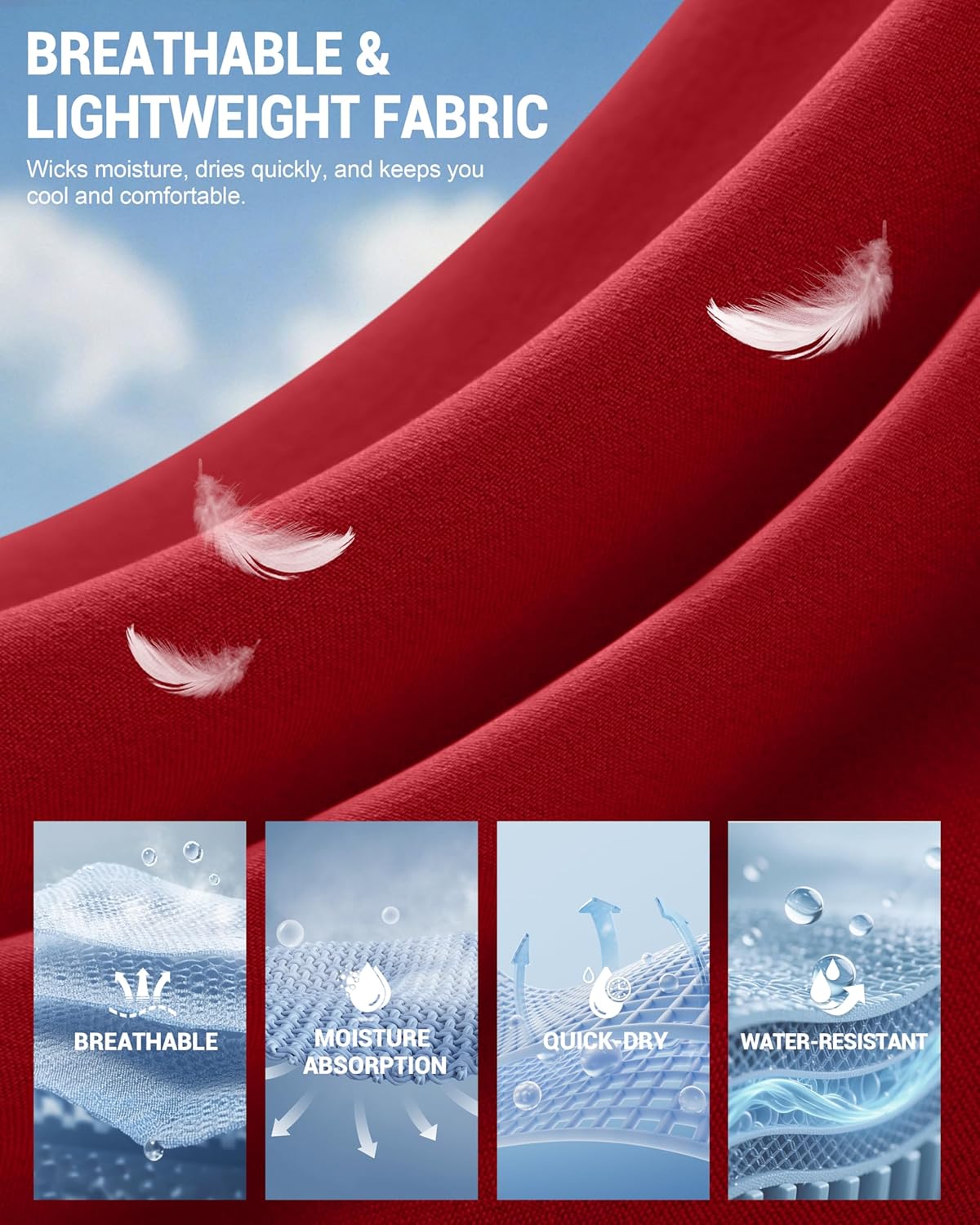 G Gradual Men's Workout Gym Shorts with 2 Zipper Pockets 7"/ 5"/ 9" Quick Dry Athletic Running Basketball Shorts for Men - Image 6