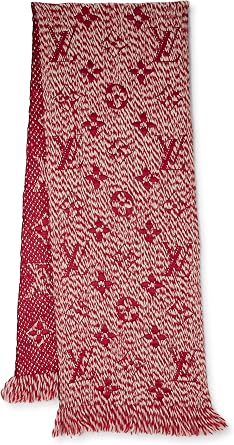Pre-Loved Wool Logomania Scarf, Red