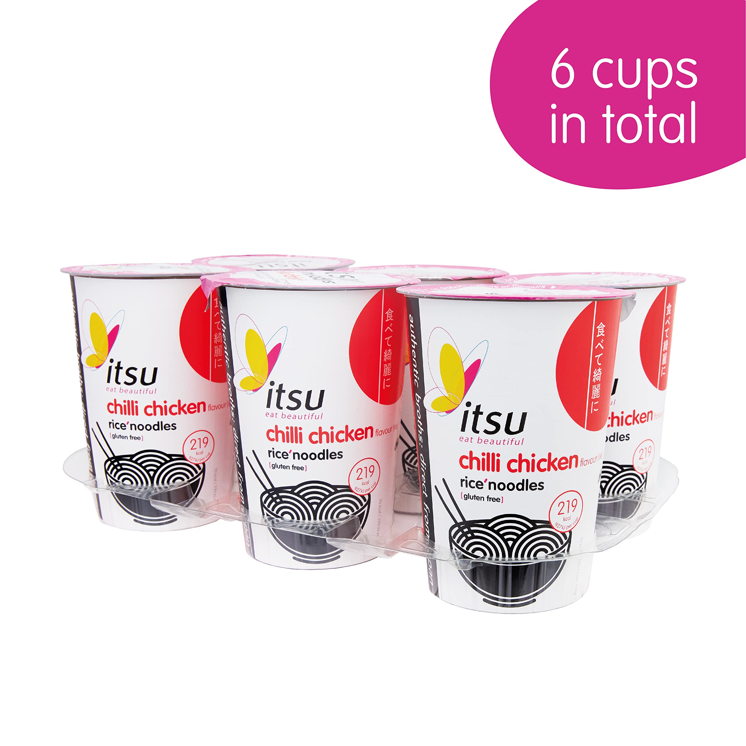 Buy Itsu Chilli Chicken Instant Noodles Gluten Free Cup (Pack of 6