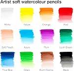 Winsor & Newton Studio Collection Artist Pencils, Watercolor Pencils, Set of 12