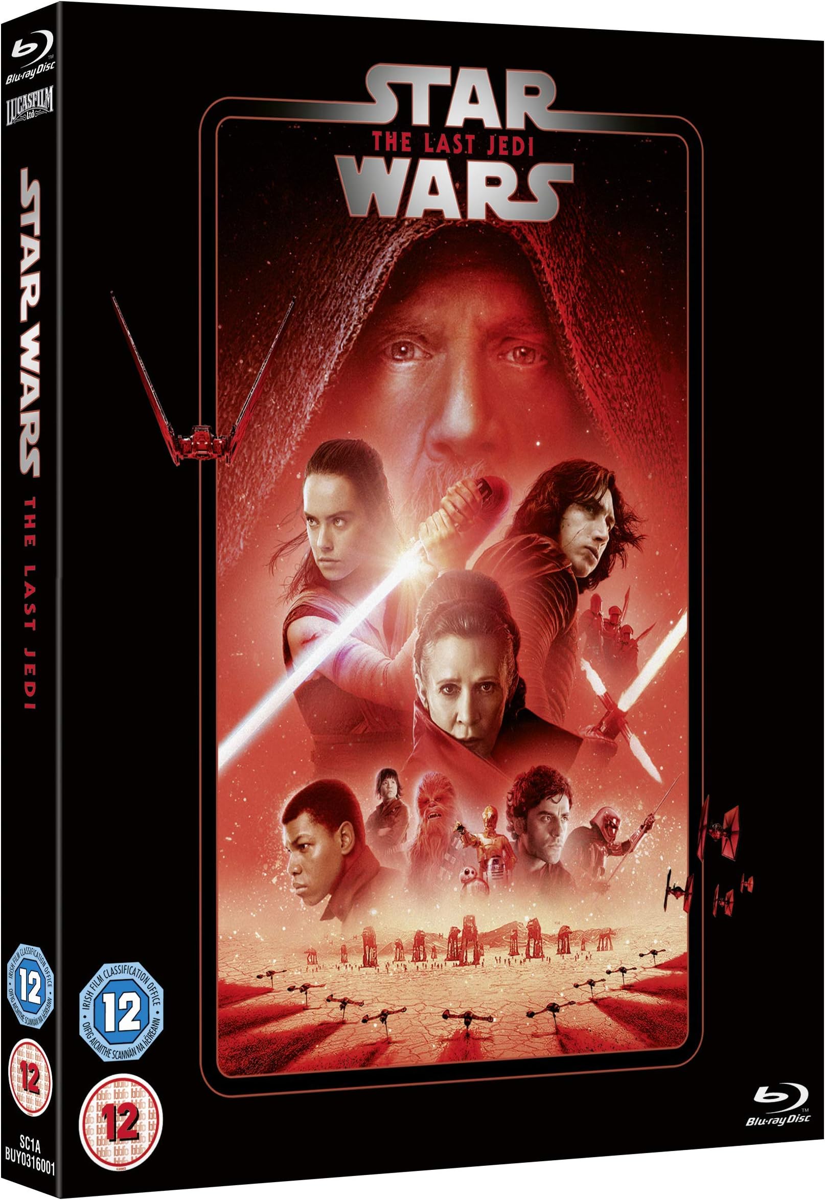 Star Wars Episode VIII: The Last Jedi [Blu-ray] [2020] [Region Free]