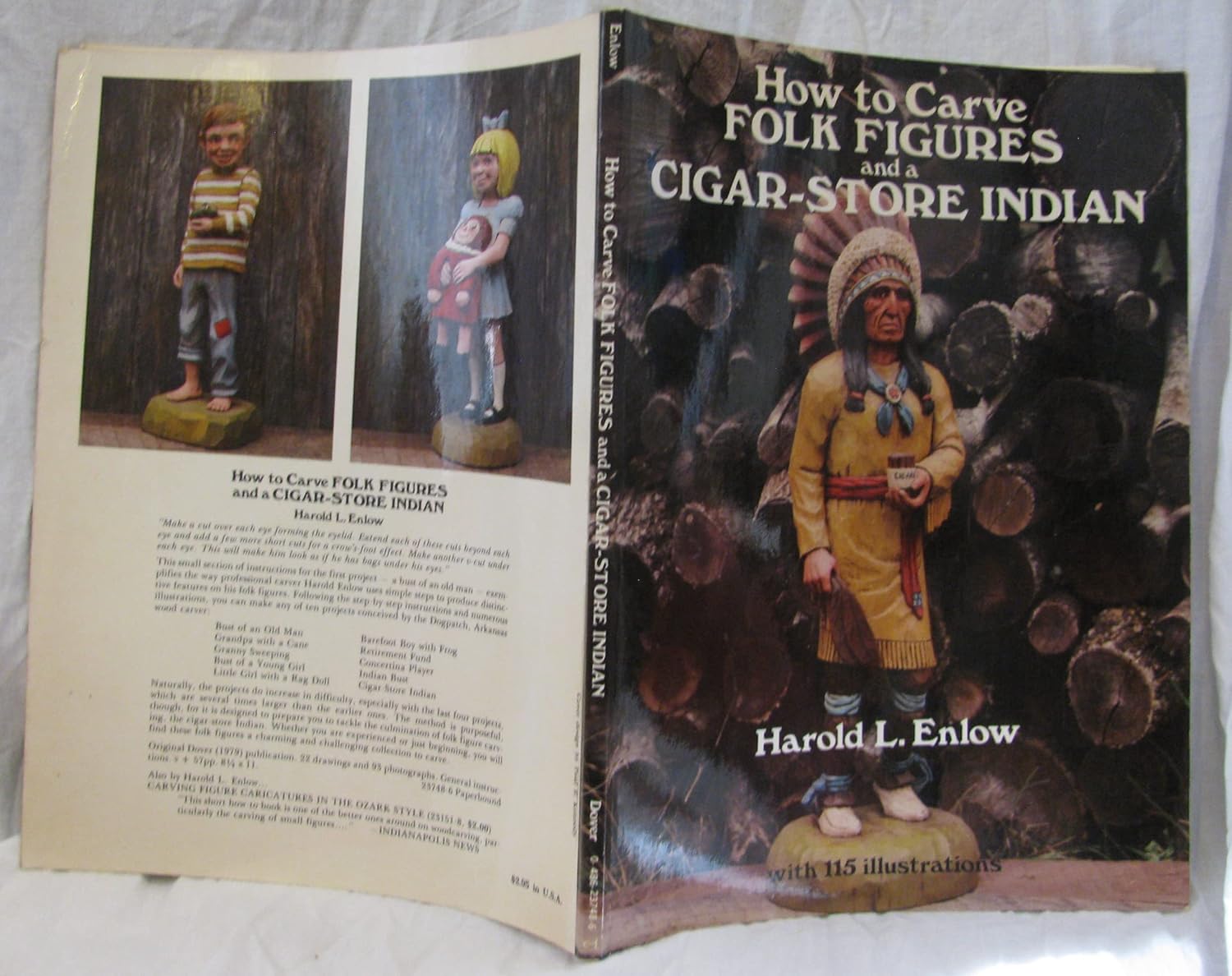How to Carve Folk Figures and a CigarStore Indian Enlow, Harold L