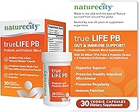 Vista 8 de NatureCity True-Life-PB - Mezcla de prebióticos y probióticos para mujeres y hombres, suplementos digestivos para la salud intestinal para mujeres