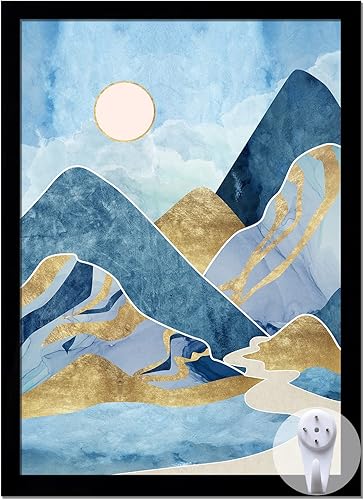 Marco de fotos negro, marco de 10 x 14 pulgadas para foto, póster, lienzo, certificado, documento, para exhibir horizontal o verticalmente, alta