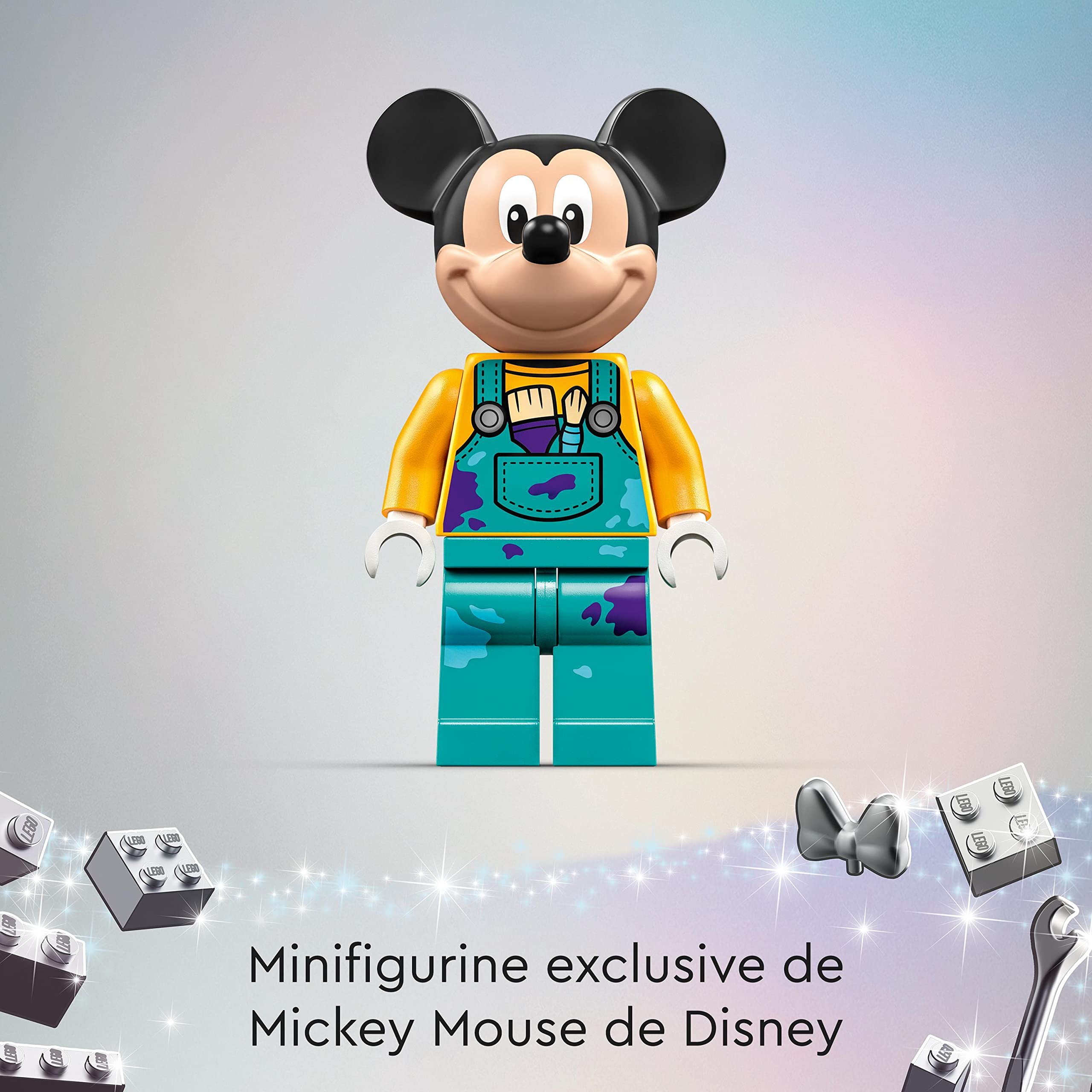 LEGO Disney 100 Ans d'Icônes Disney, Set de Création d'art Mural de Personnages, 72 Motifs de Mosaïque Amusants à Créer, Incluant la Minifigurine de Mickey Mouse, Jouet pour Enfants 43221