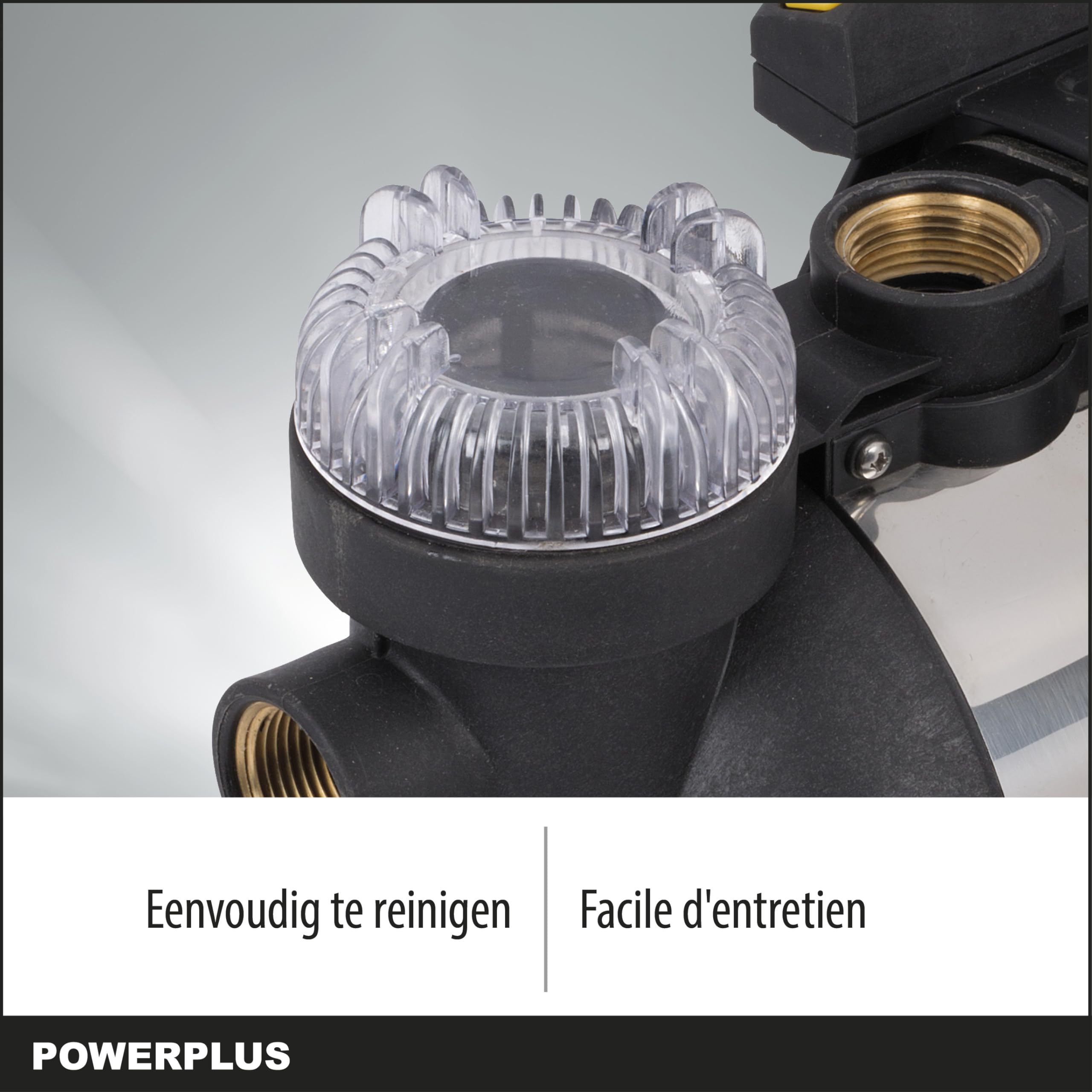 POWERPLUS POWXG9576 - Bomba de presión 1200w 19l inox