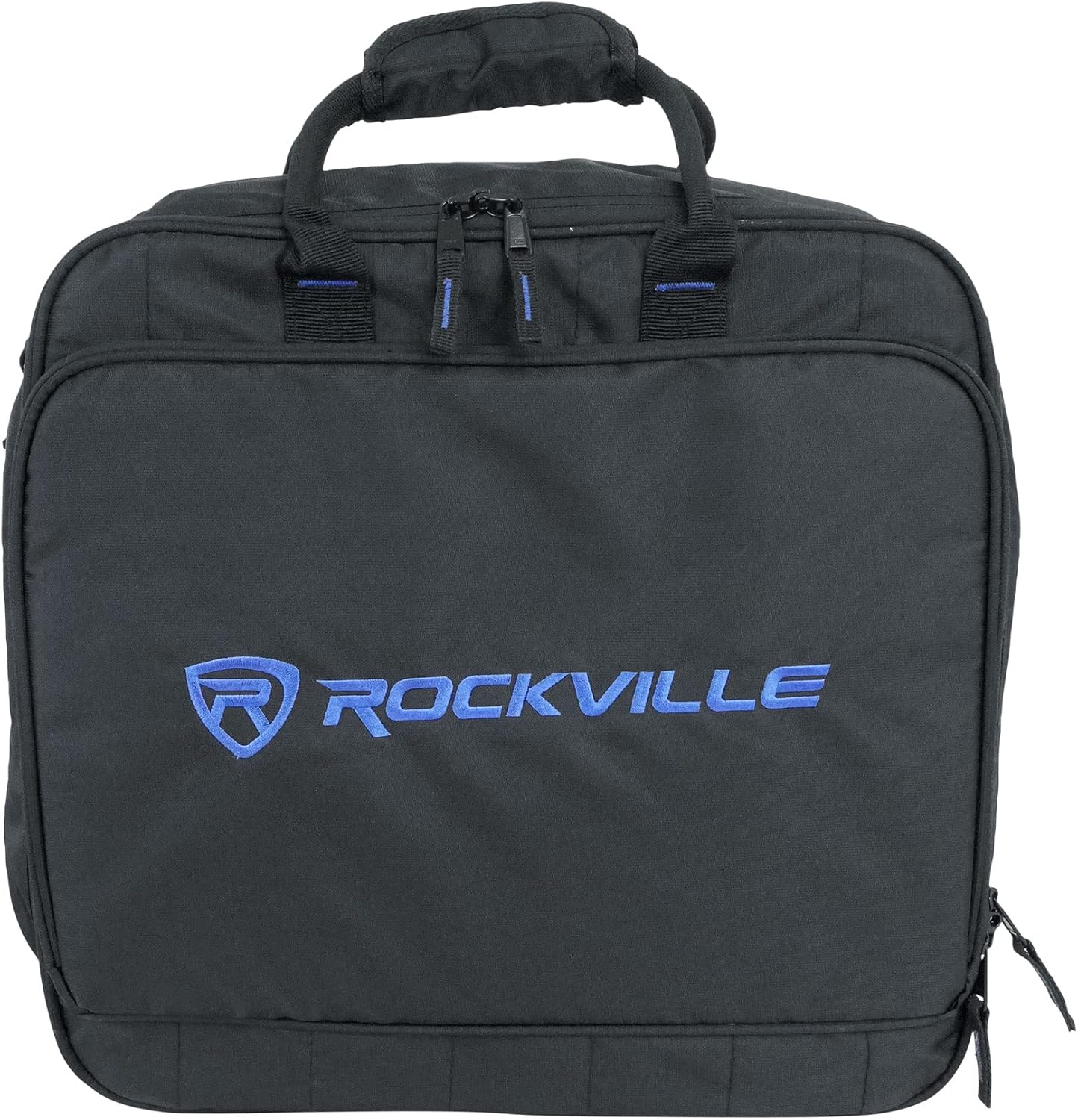 Rockville MB1615 DJ Gear Mixer Gig Bag Case, 15.5" x 15" x 5", Rugged Nylon, Water-Resistant, Front Pocket for Laptop and Accessories, for Mobile DJs and Studio Professionals