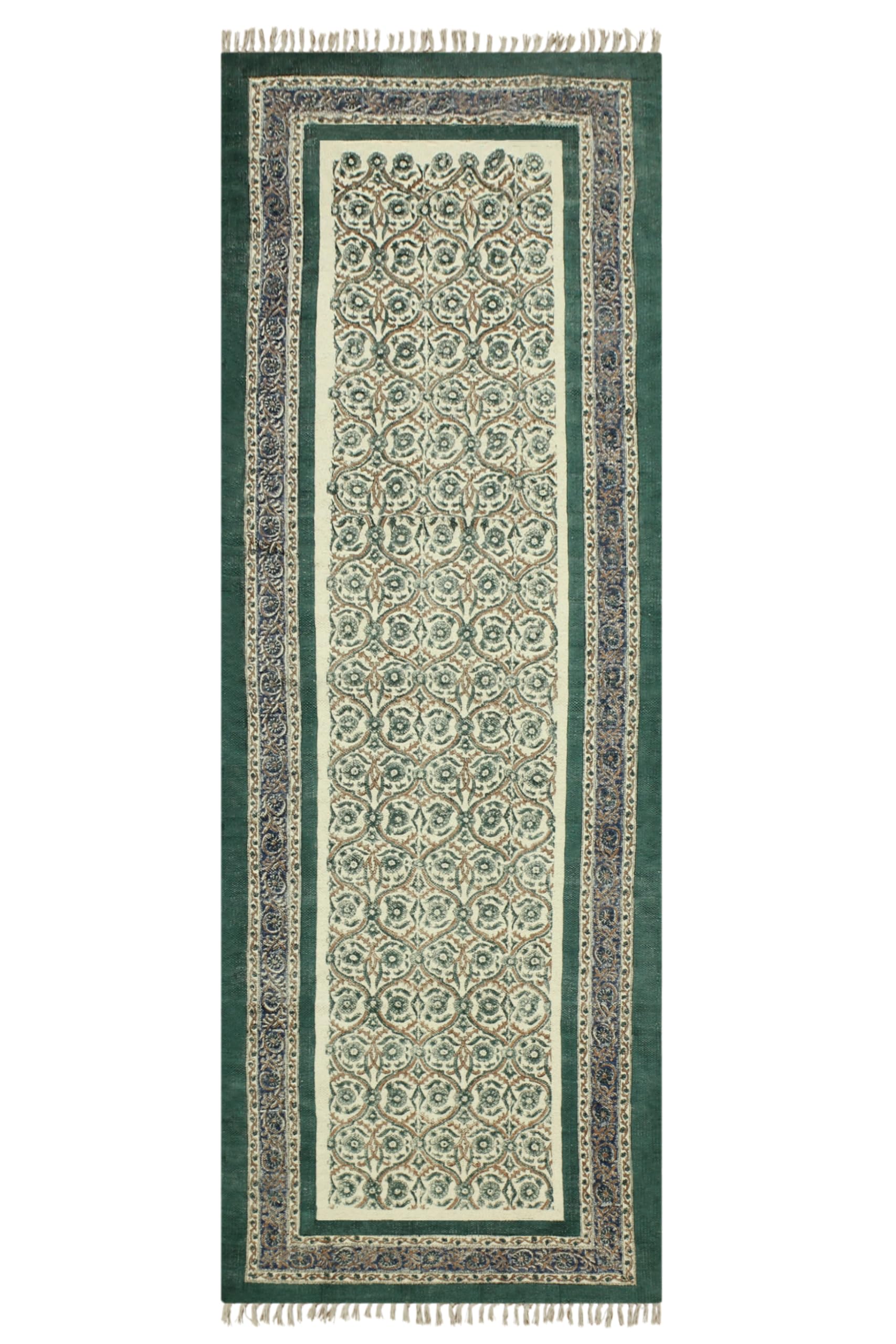 Tapis de couloir en coton facile à laver pour passage intensif