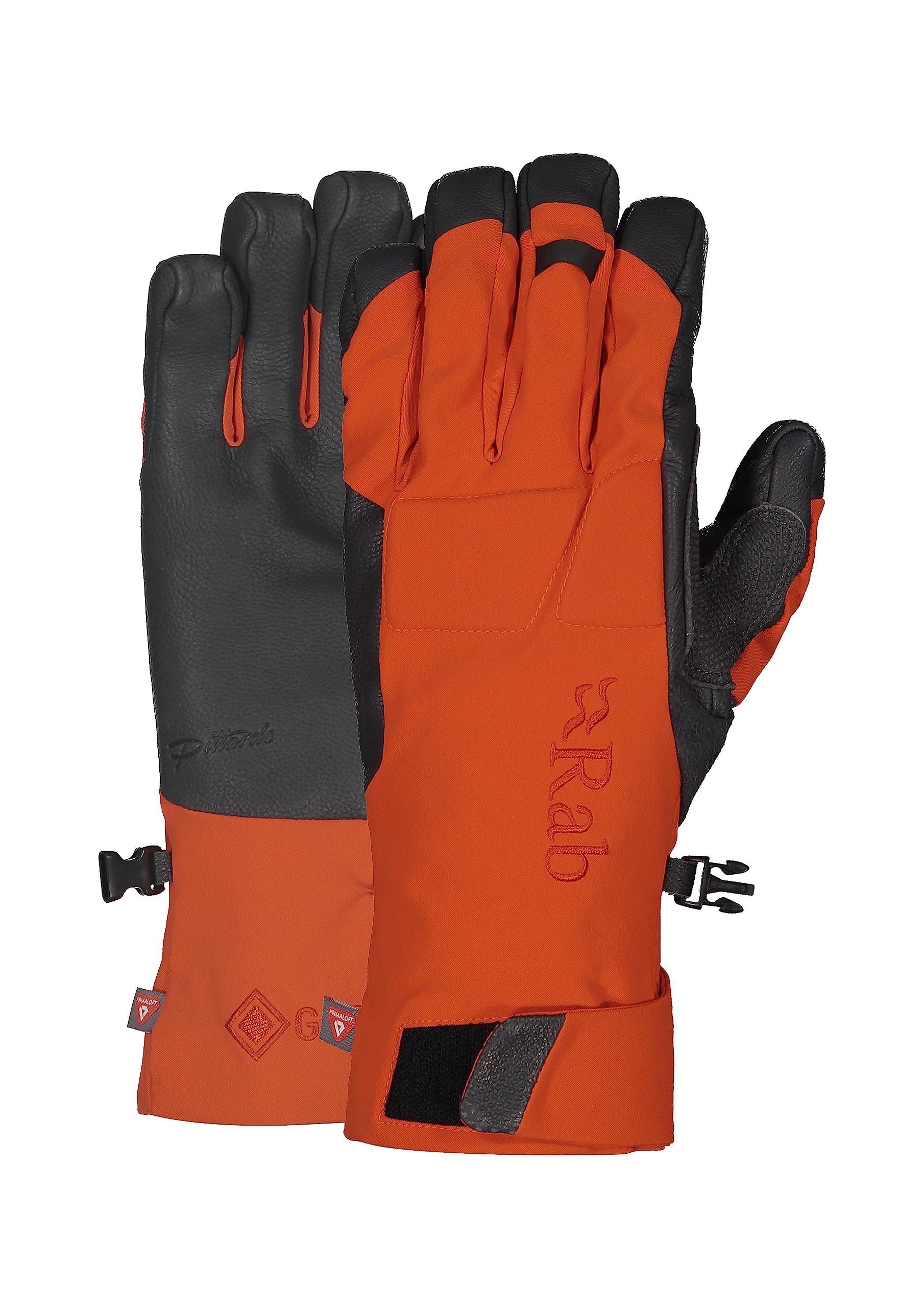 Rab Fulcrum GTX Waterproof Breathable GORE-TEX Leather Gloves for Climbing & Mountaineering - Firecracker - Medium
