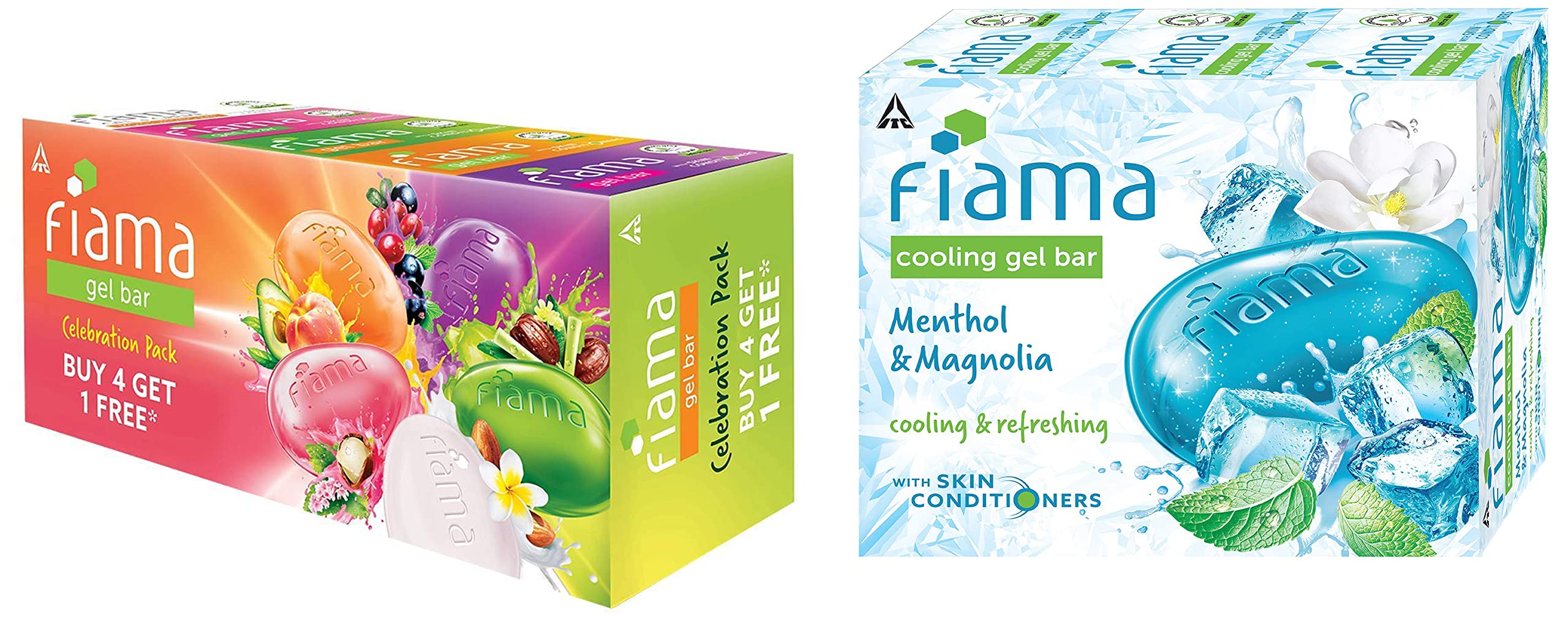 Fiama Gel Bar Celebration Pack, 125g Soap & Cooling Gel Bathing Bar Menthol & Ma — Flash AI Score 88/100