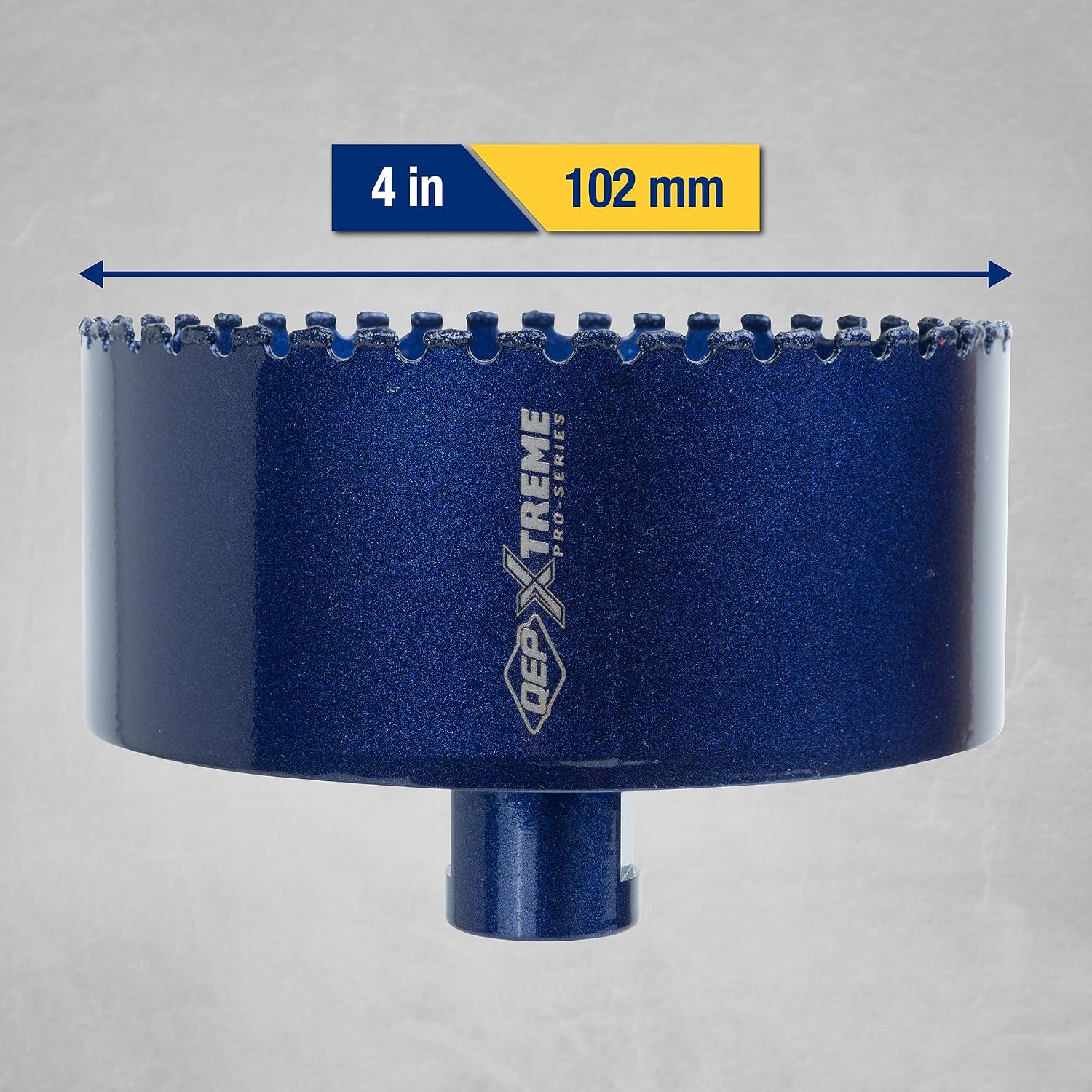 QEP Xtreme 10475 Pro Diamond Grinder Hole Saw 4" (102 mm) Blue