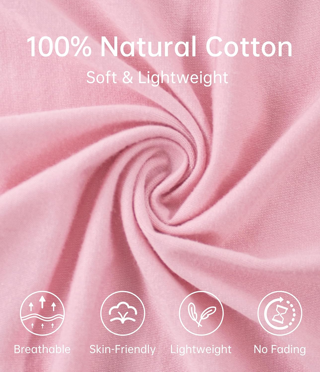 ANLIQI Women's 100% Cotton Robes Long Zipper Front House coats 3/4 Sleeve Bathrobes Lightweight Full Length Robe with Pockets - Image 4