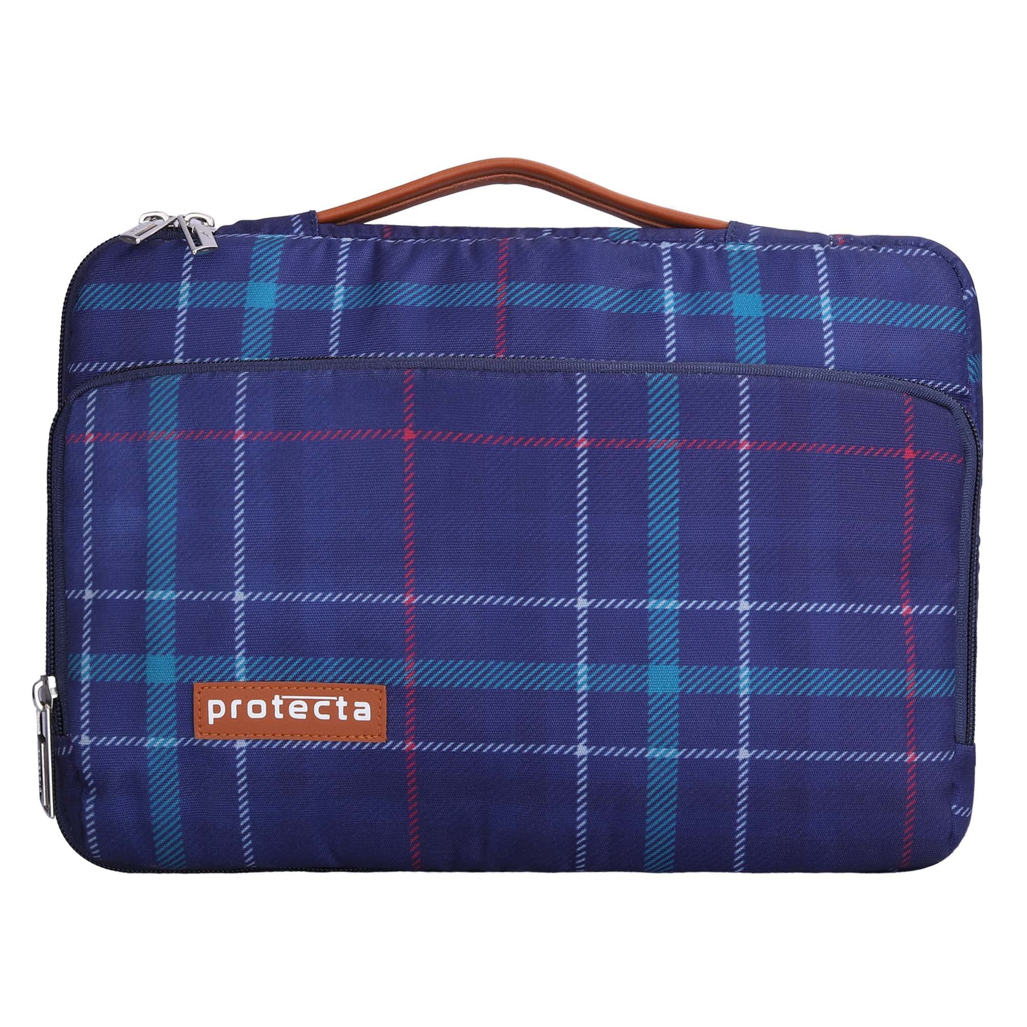 Protecta Oscar Waterproof 13 Inch Laptop Bag for Men & Women Ideal for Office & College Compatible with MacBook Air M1 A2337 and MacBook Pro A2338 & Other Slim 13" Laptops - (Plaid Print) (B0B6G2R88Y) Amazon Price History, Amazon Price Tracker
