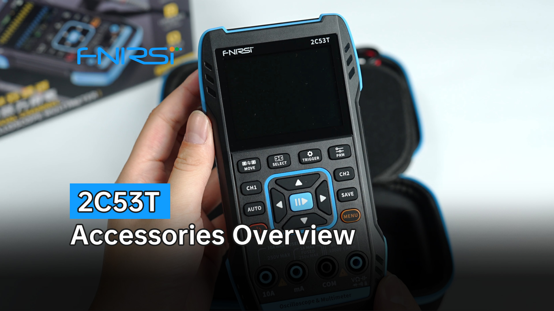 FNIRSI 2C53T Upgraded Handheld Oscilloscope, 50MHz Bandwidth, 3IN1