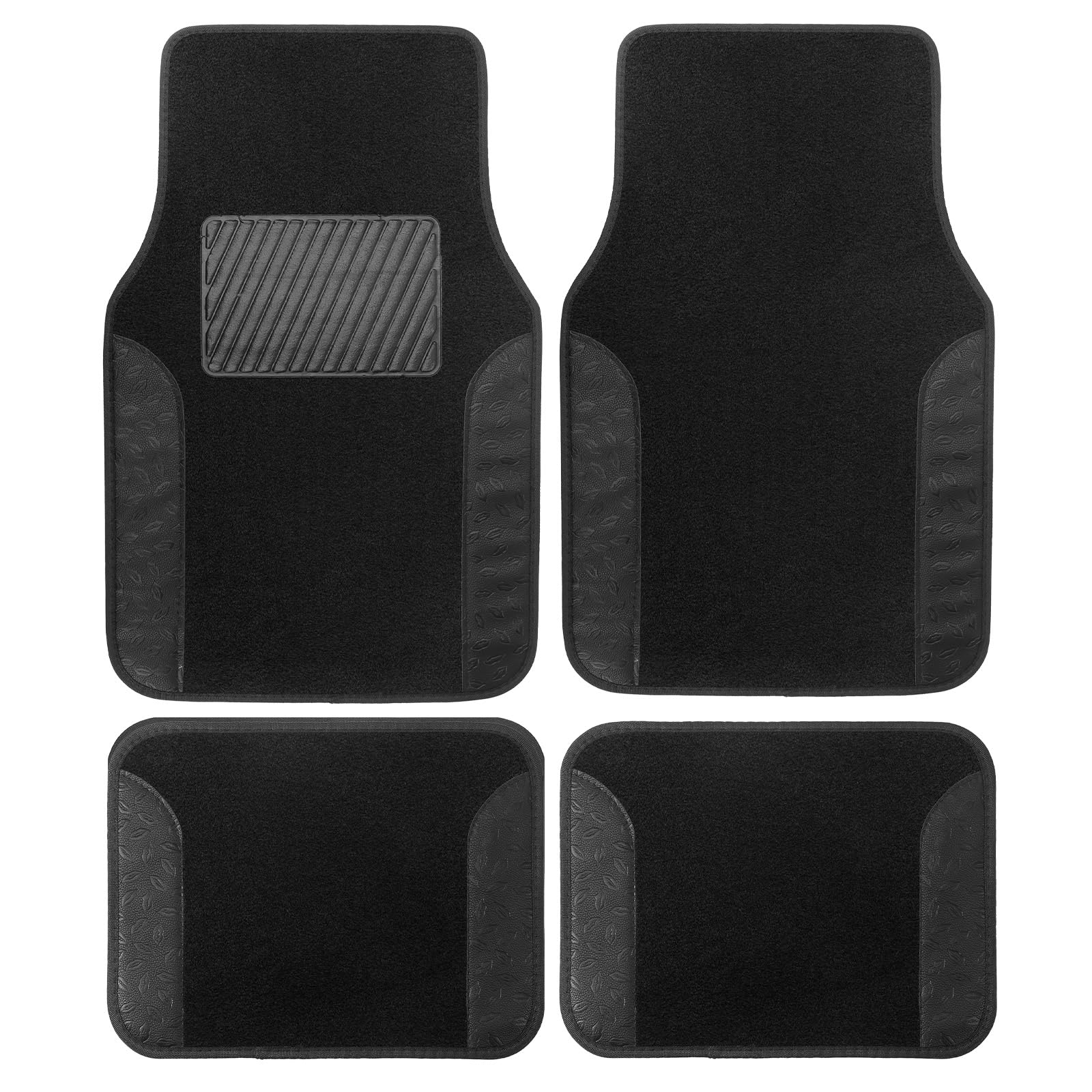 GSPSCN Sexy Lip 3D Print Carpet,Premium Two-Tone Leather Car Floor Mats with Anti-Slip Heel Pad,Fashion Car Accessories Universal for Car,SUV, Van,Sedan,Truck, Automotive for Girl Women 4Pcs (Black)