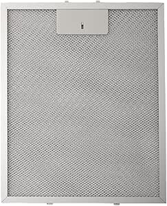 Aluminium afzuigkap, metalen gaasvetfilter, 340 x 270 x 9 mm, 5-laags