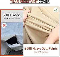 Vista 3 de Arcedo Funda para patio bistró, funda impermeable para muebles de exterior, funda resistente para mesa y sillas de bar, 80 pulgadas de largo x 32