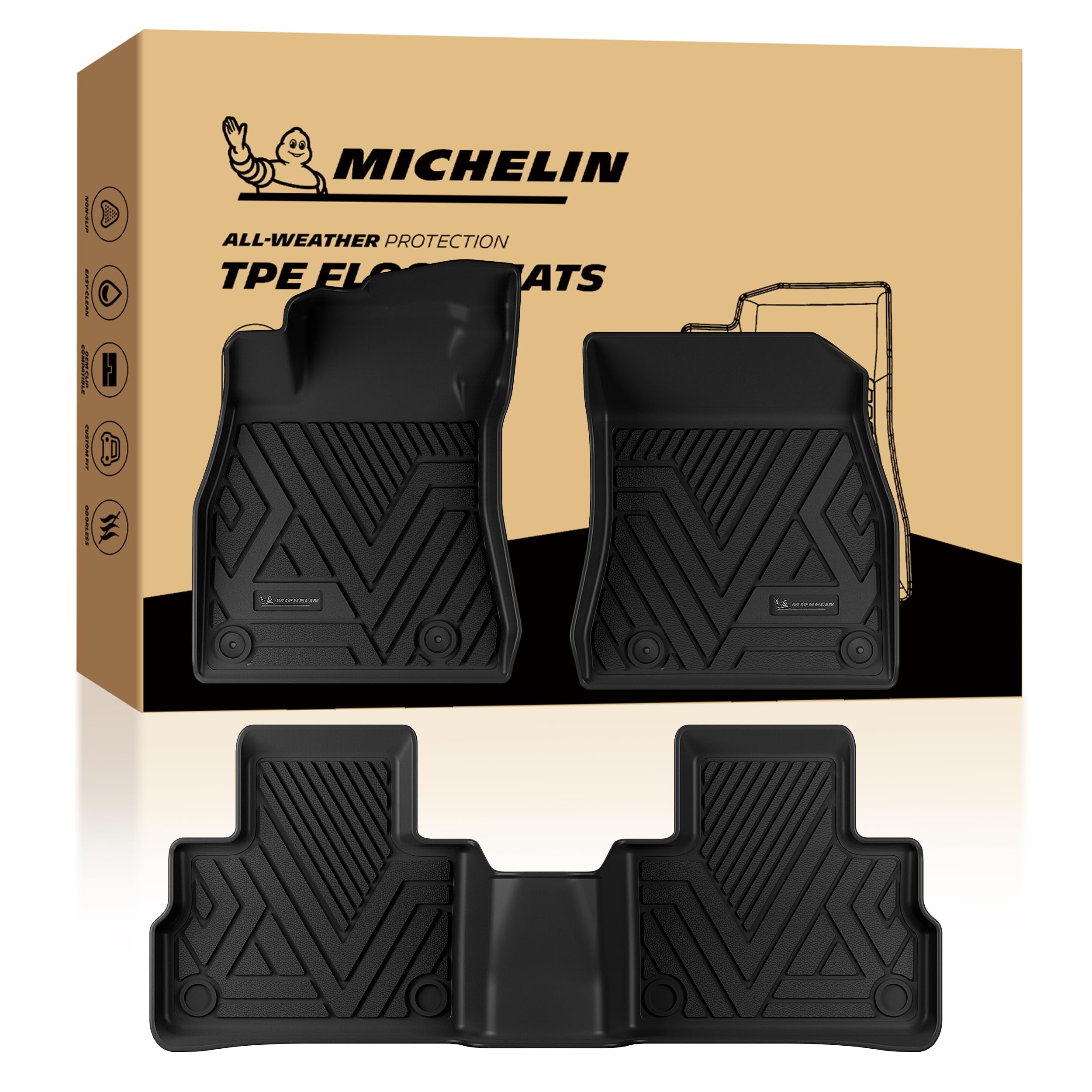 Michelin Vehicle Mats for 2020-2025 Nissan Sentra, Floor Mats