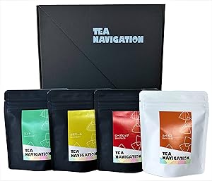 TEA NAVIGATION ギフト ティーバッグ ノンカフェイン ハピネスセット ミント カモミール ローズヒップ ルイボス 各7包×4袋入 ギフト包装済