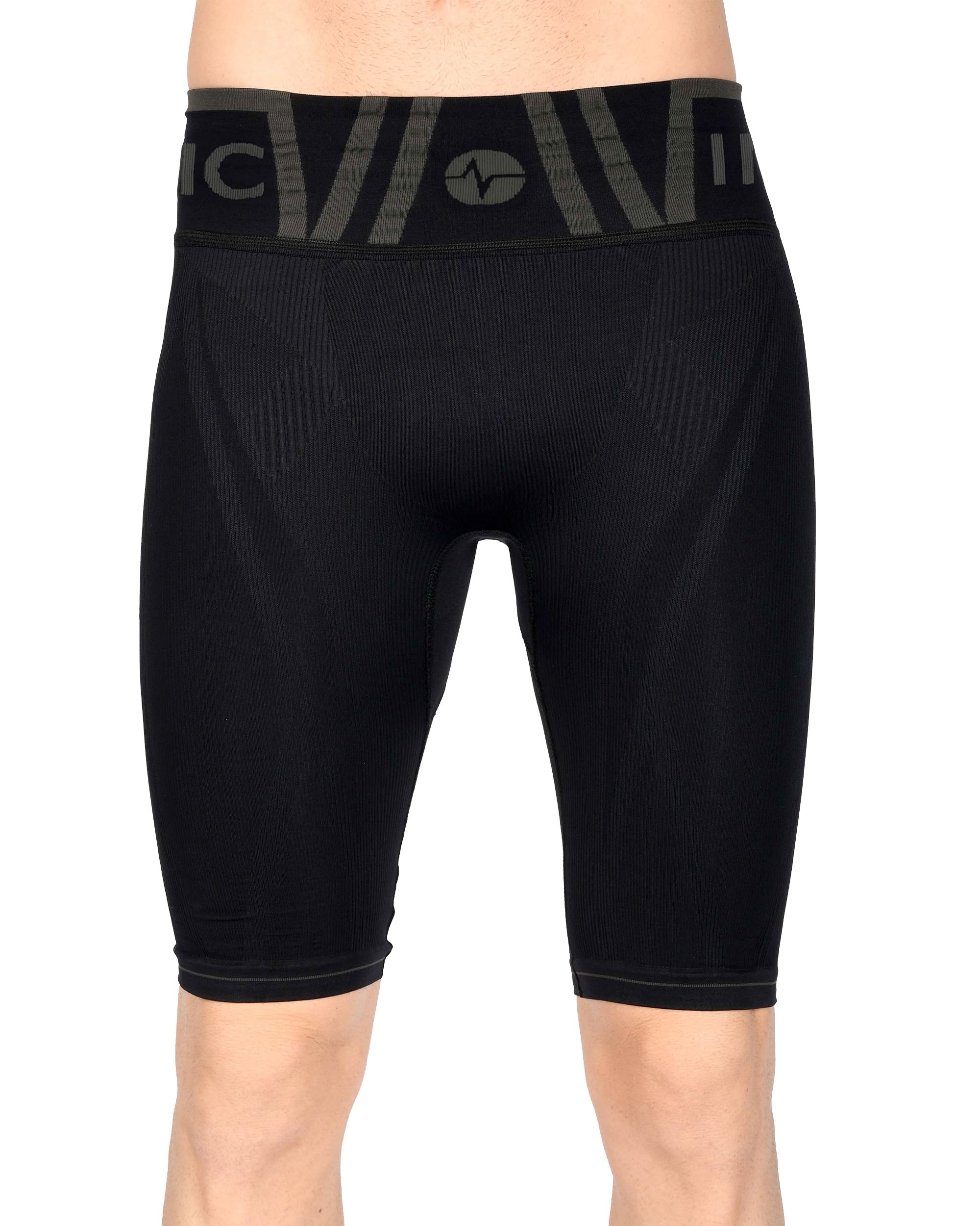 Iron-Ic - Short Tecnici Uomo I-Power Seamless con Compressione Graduata e Struttura Extra Traspirante per Sport Indoor e Outdoor - Art. 400811