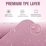 UMINEUX Extra Thick Yoga Mat, 2/5 Inch (10MM), Natural Rubber and TPE Non Slip Yoga Mats with Strap for Women Men, Eco Friendly Exercise Mat for Yoga, Pilates and Home Workout