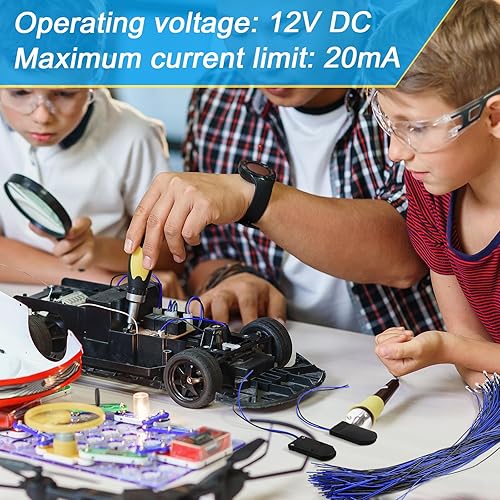 Miniatura 4 de Riakrum Kit de 220 luces LED de 12 V, 100 diodos emisores precableados, luces LED individuales con 100 soportes LED de plástico, 20 soportes de