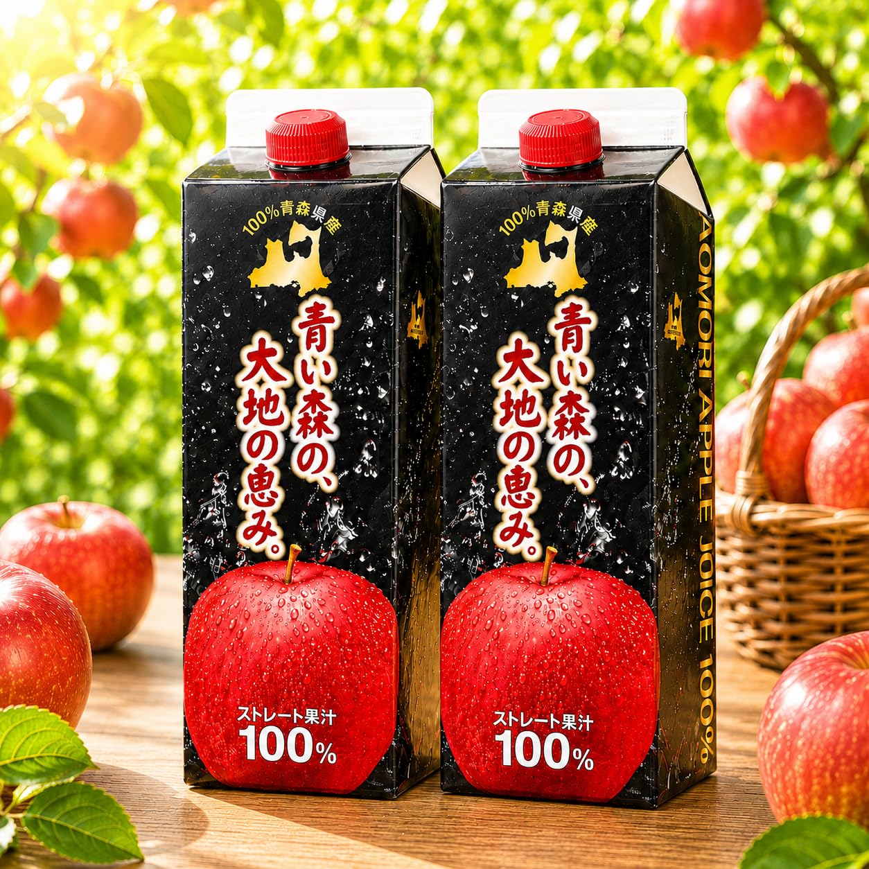 めぐみ　りんごジュース Amazon.co.jp: りんごジュース 1L 2本 100% ストレート 青森県産 弘前