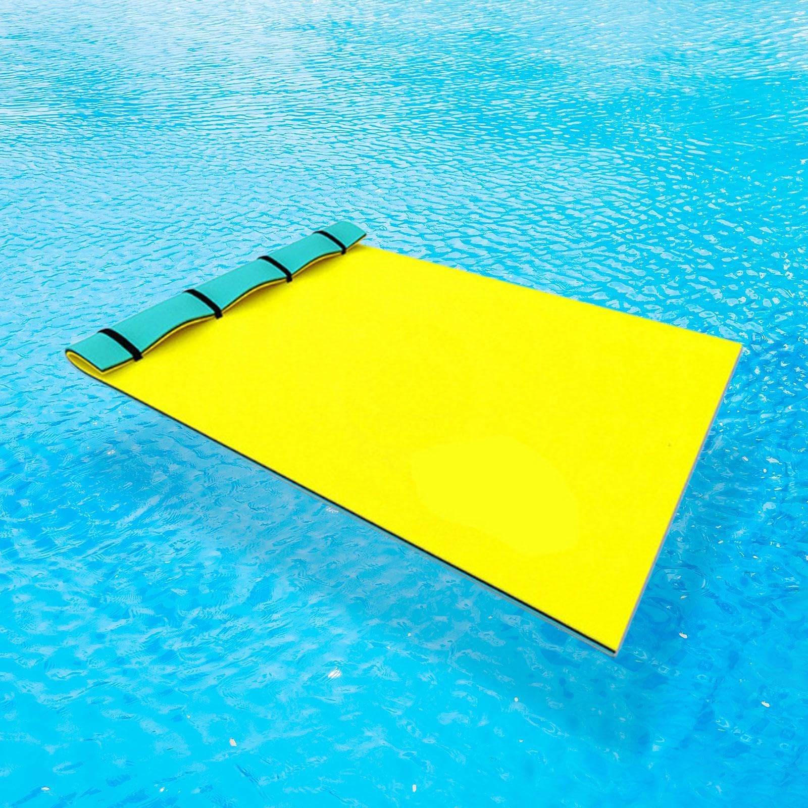 Churro de Flotación XPE 180x55 cm (71x22 Inch) - Mat de Agua Flotante, Rollito Plegable para Piscina, Nadar y Buceo