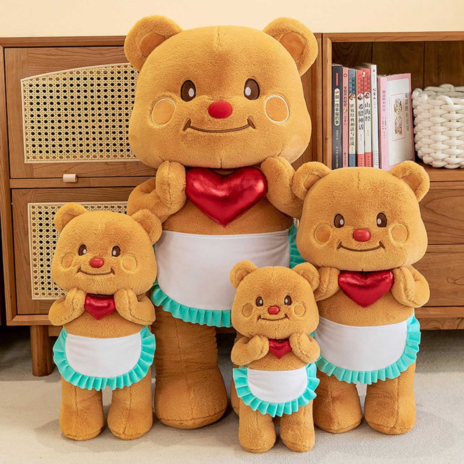 Amazon.co.jp: [Hushan] バターベア ぬいぐるみ 人形 各種サイズ 抱き 