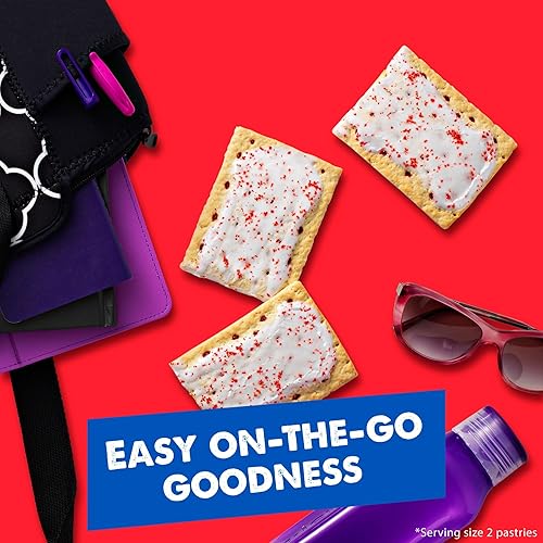 Miniatura 6 de Pop-Tarts Pastelillos para tostar, glaseados de frambuesa, 13.5 onzas (12 unidades)