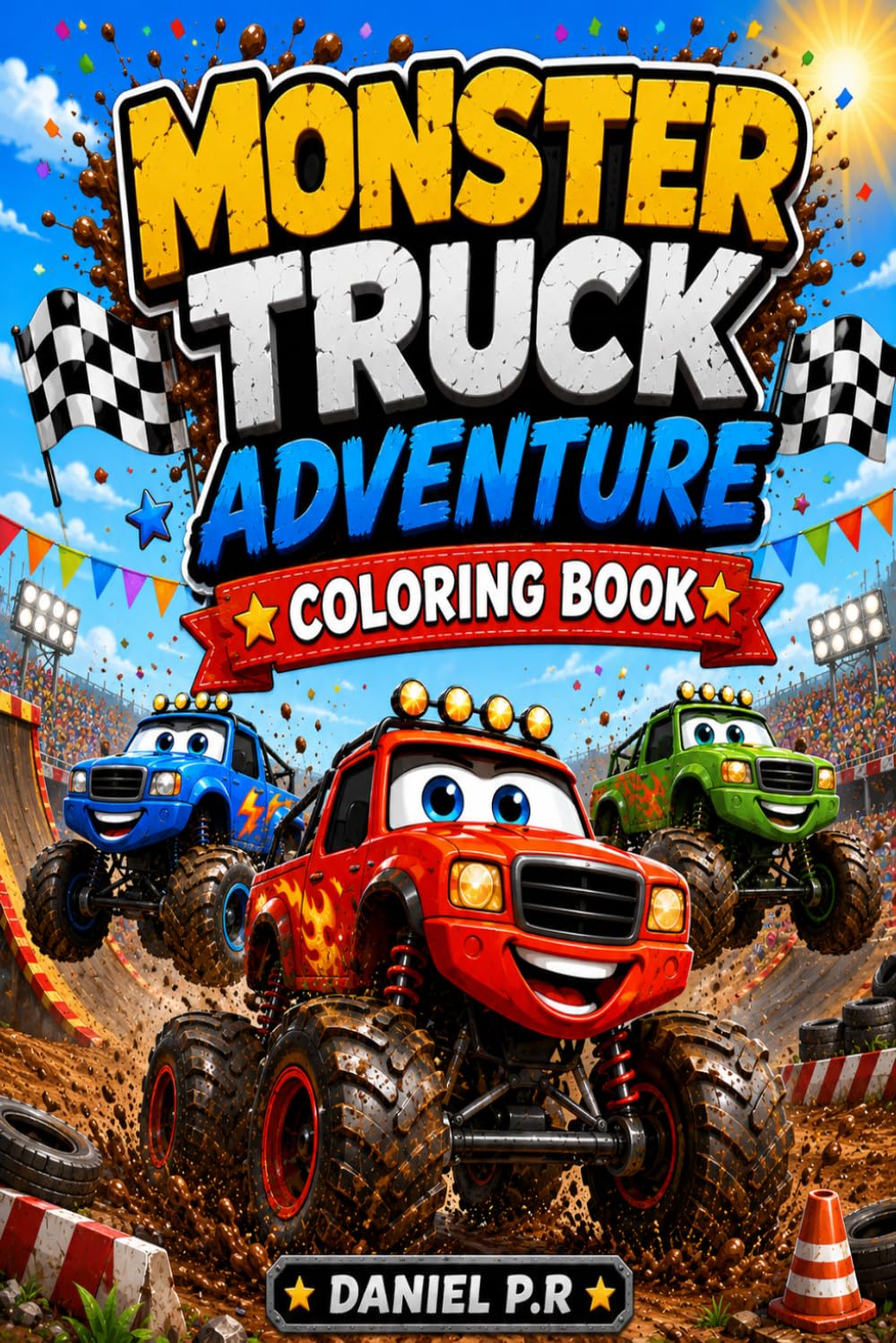 Monster Truck Adventure Coloring Book