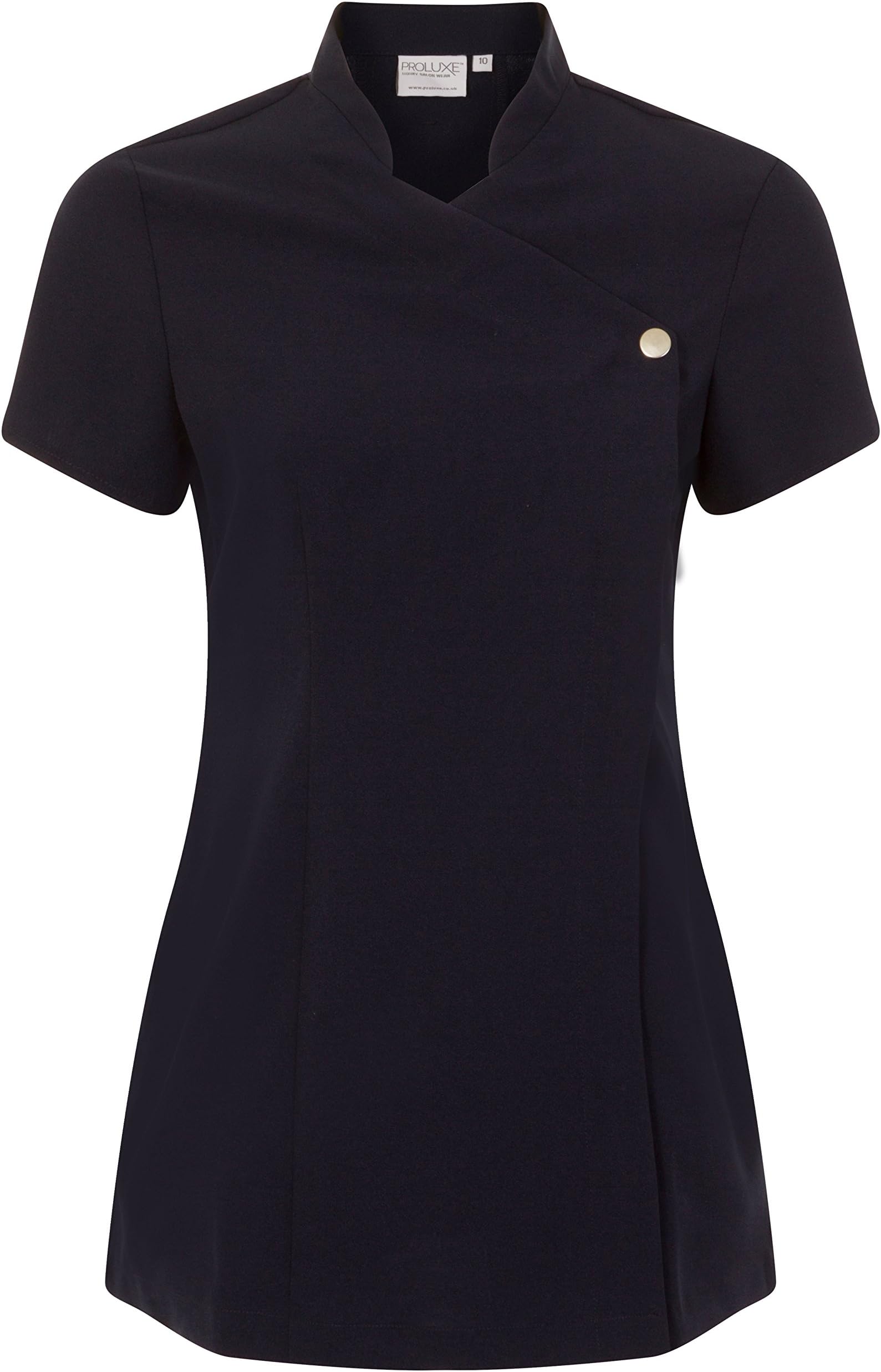 Proluxe Women's Navy Sleeveless Tunic - Professional Women's Work Tunic (Medium)
