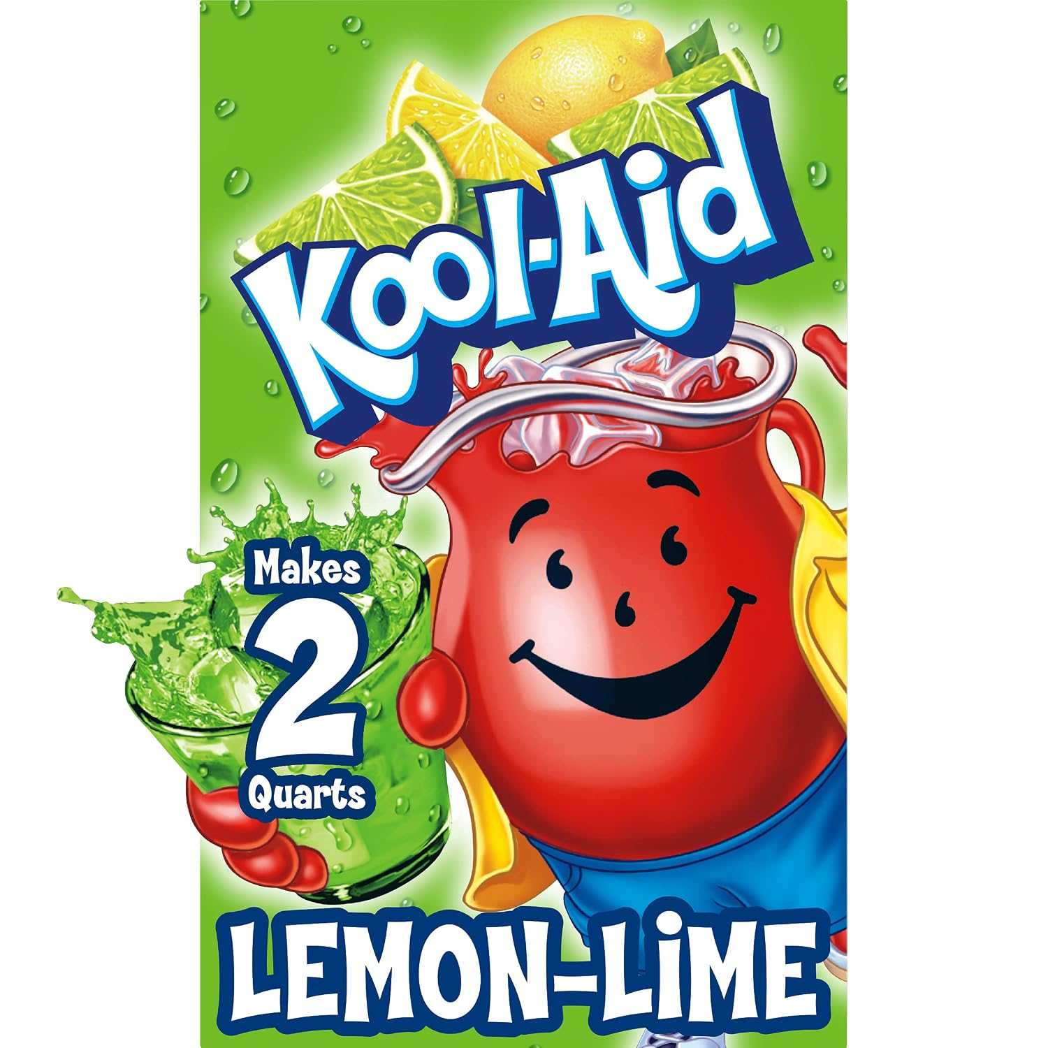 Kool-Aid Lemon Lime Flavored Unsweetened Caffeine Free Powdered Drink Mix (0.13 oz Packet)