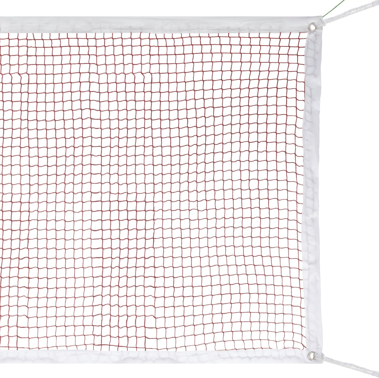 RAINFLOW Badminton Net Replacement 20FT x 2.5FT - Durable Steel Cable, 1.8cm PE Mesh, Versatile for Volleyball Pickleball, Outdoor Indoor Portable