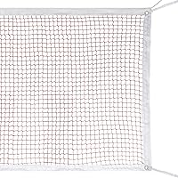 RAINFLOW Badminton Net Replacement 20FT x 2.5FT - Durable Steel Cable, 1.8cm PE Mesh, Versatile for Volleyball Pickleball, Outdoor Indoor Portable