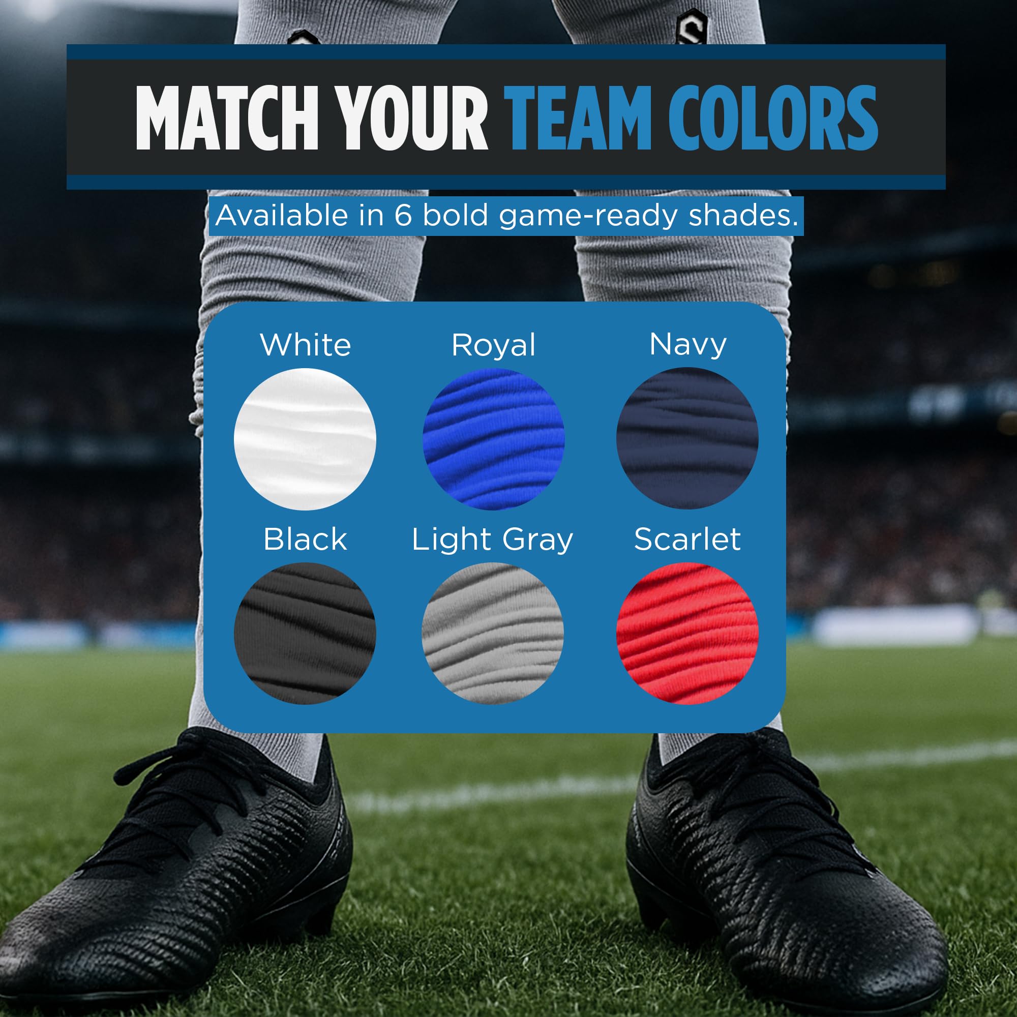 Sports Unlimited Gameday Drip Scrunch - Calcetines de fútbol, para hombres y jóvenes, se venden como un par