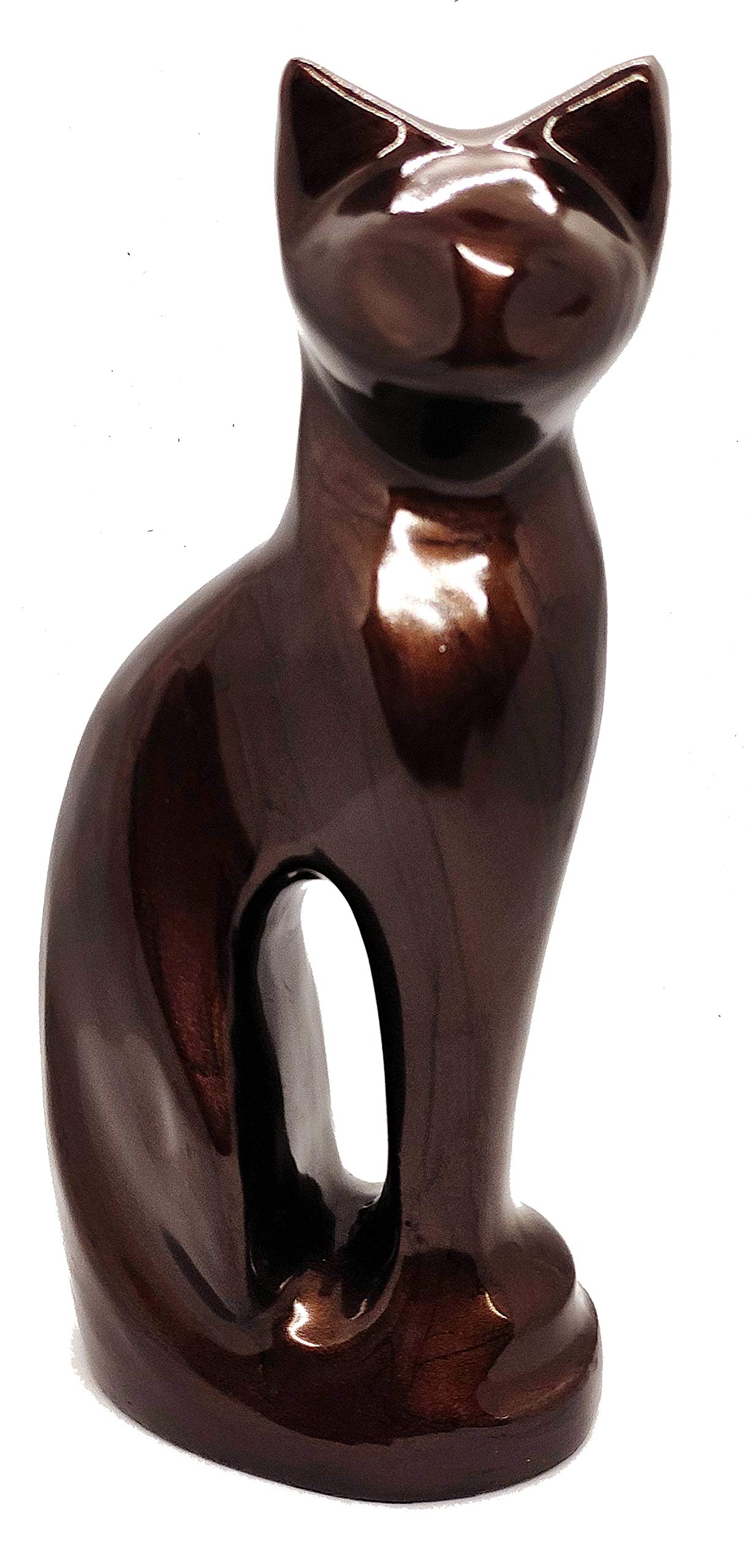 Akanksha Arts Cremation PET Urn, Memorial Container Pot, in Cat Shape URN Memorial Keepsake - Handcrafted
