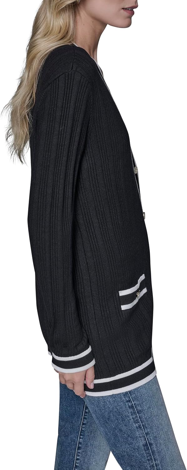 Karl Lagerfeld Women's Classic Buttons Cardigan