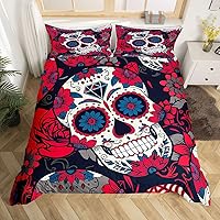 Vista 29 de feelyou - Juego de funda de edredón, diseño bohemio de mandala dorado; tamaños Gemelo, Completo, Queen y King; material de poliéster de microfibra