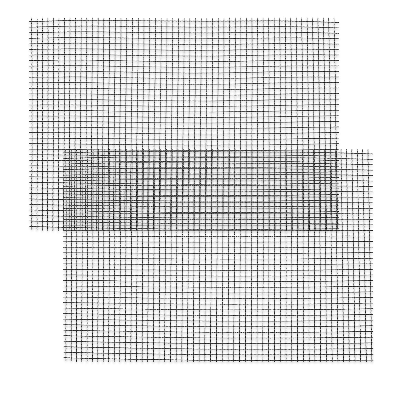 2 griglie metalliche, 30 x 21 cm, rete metallica in acciaio inox, 5 maglie, rete di ventilazione, rete metallica in acciaio inox, protezione per filtri, in metallo duro e resistente al calore